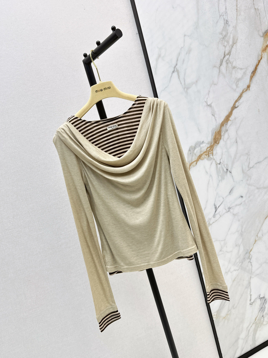 Chan New Striped bottoming shirt