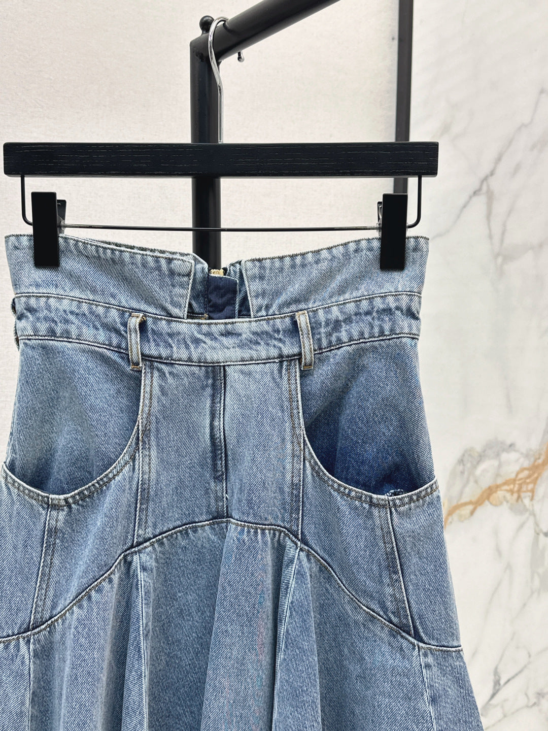 Zimm New Long denim skirt