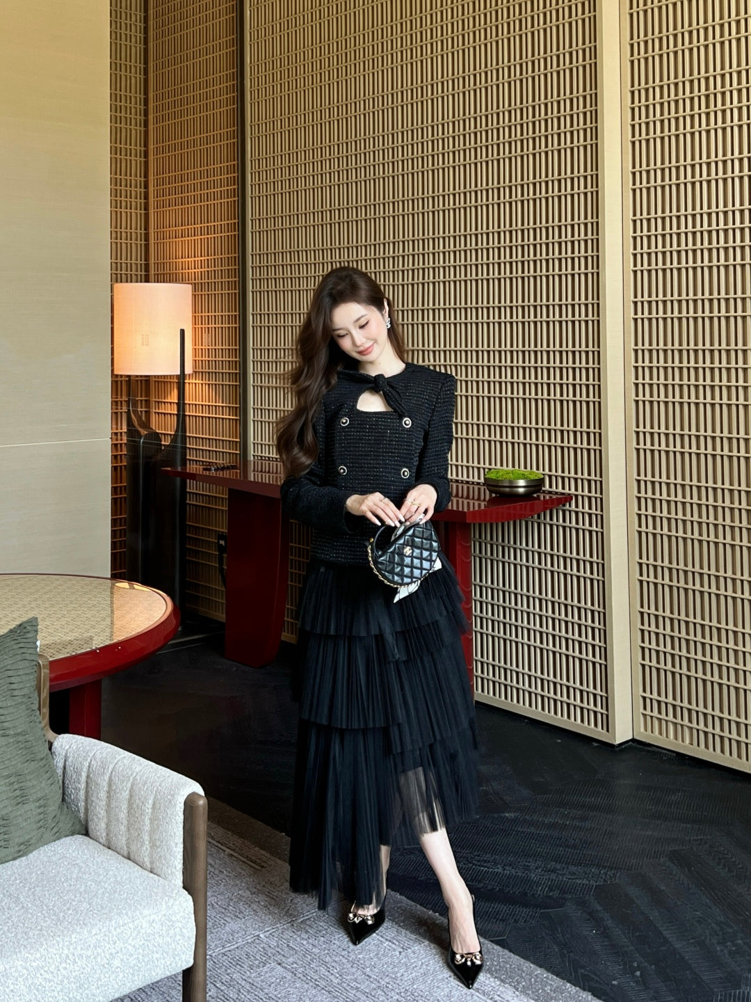 Chan New woven small coat