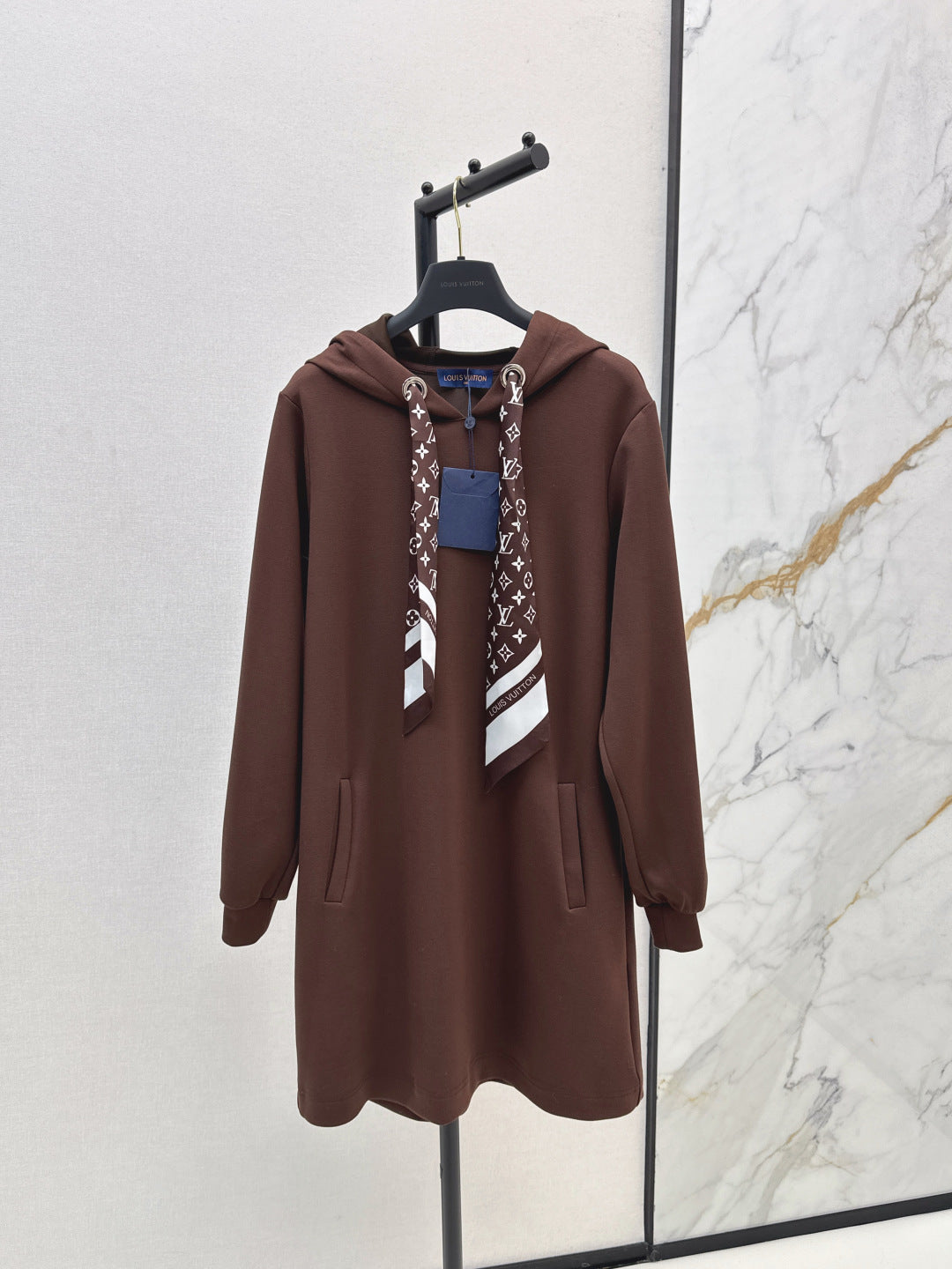 Louis  New Hooded sweatshirt dress