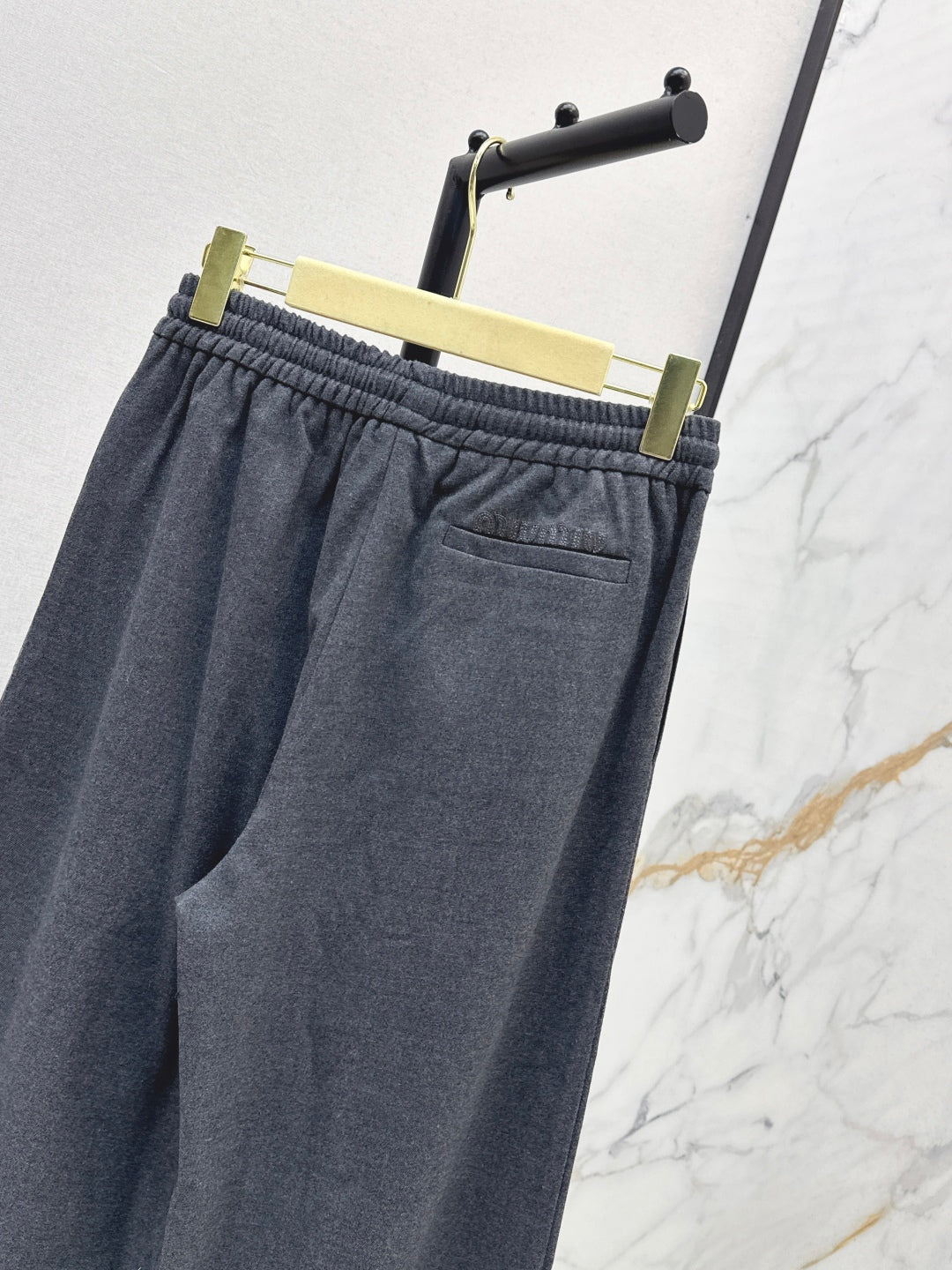 Miu New elastic waist trousers