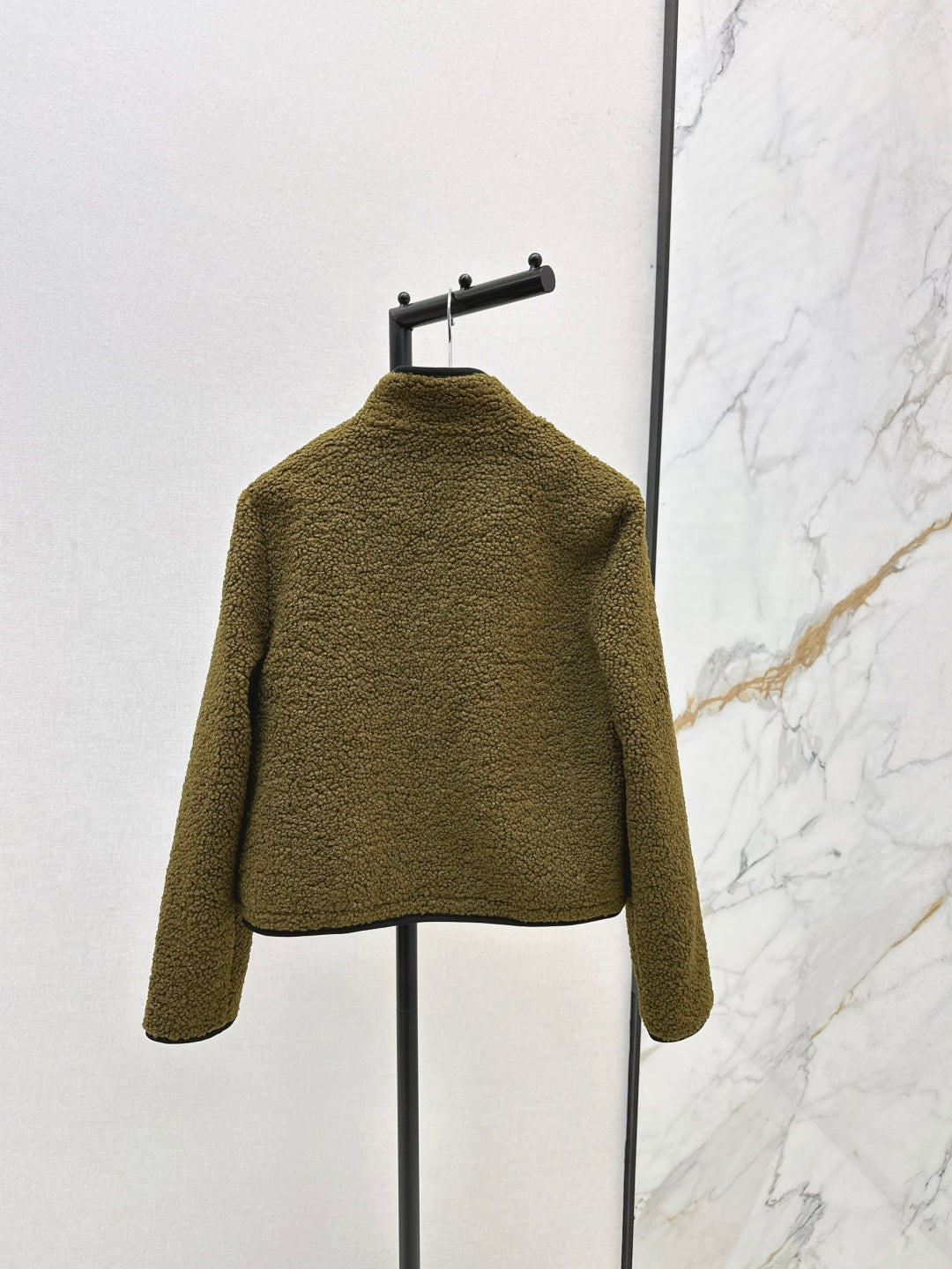 Bur New Teddy Bear Stand Collar Jacket