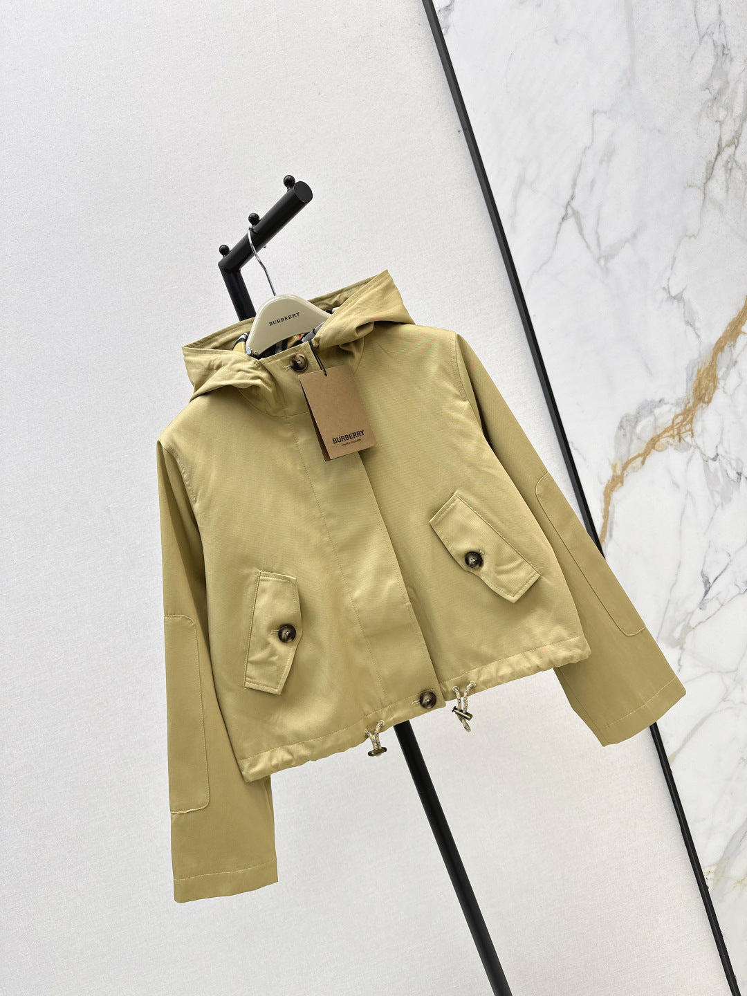 Bur New Hooded short windbreaker jacket