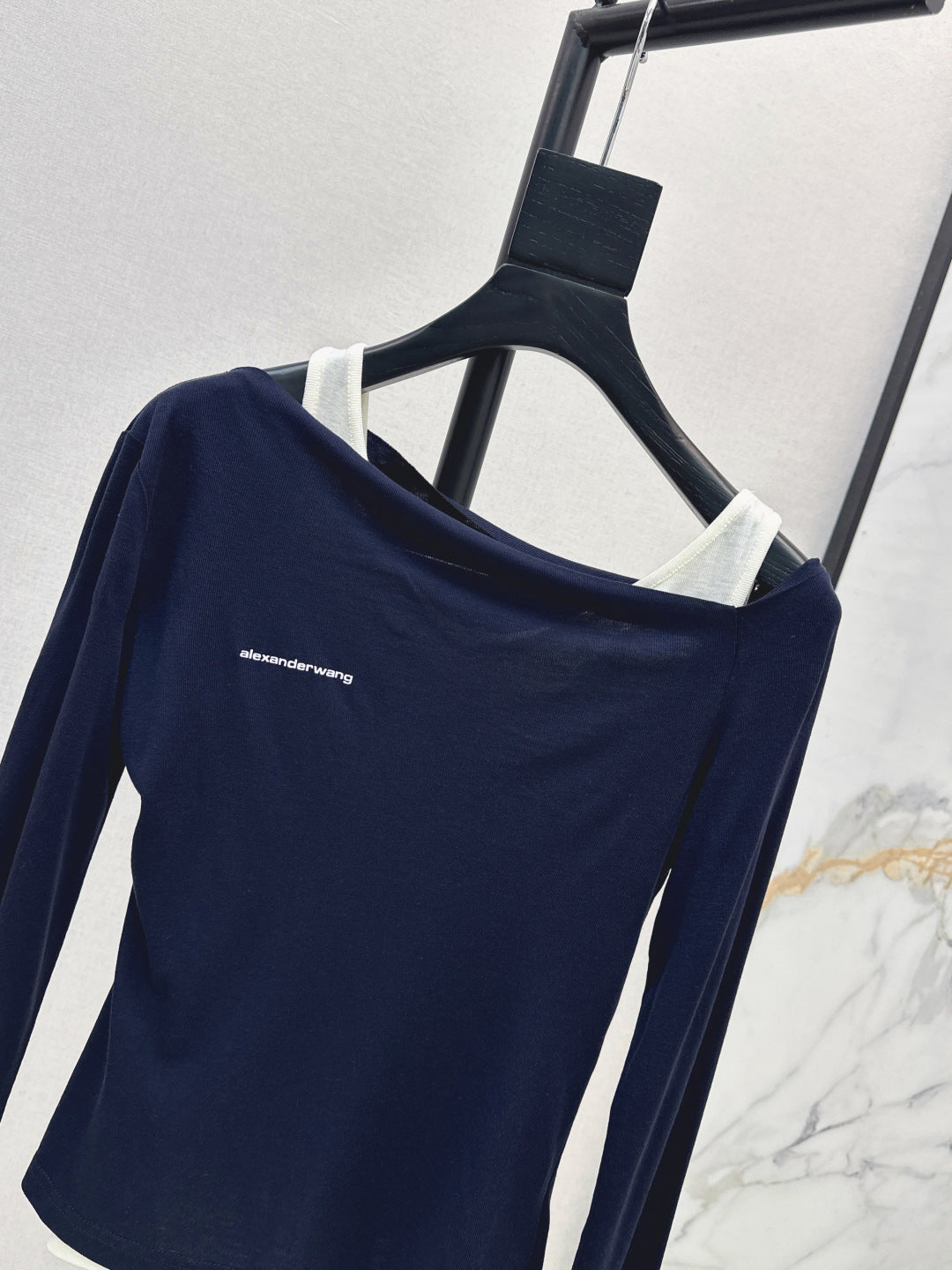 Miu New Fake two-piece design bottoming shirt