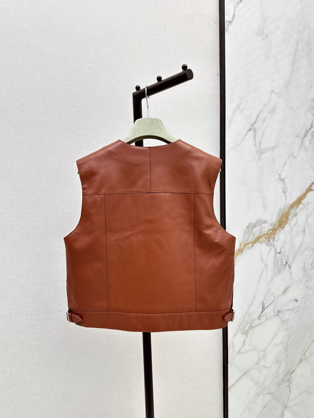 Herm New leather vest jacket