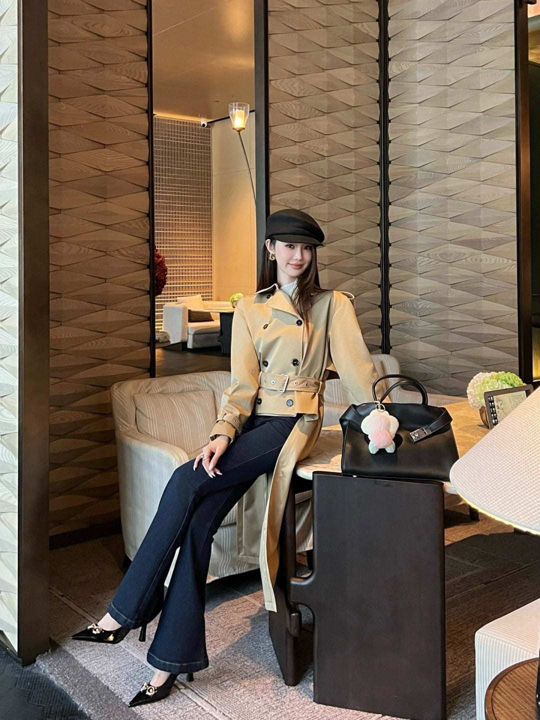 CD New Long trench coat