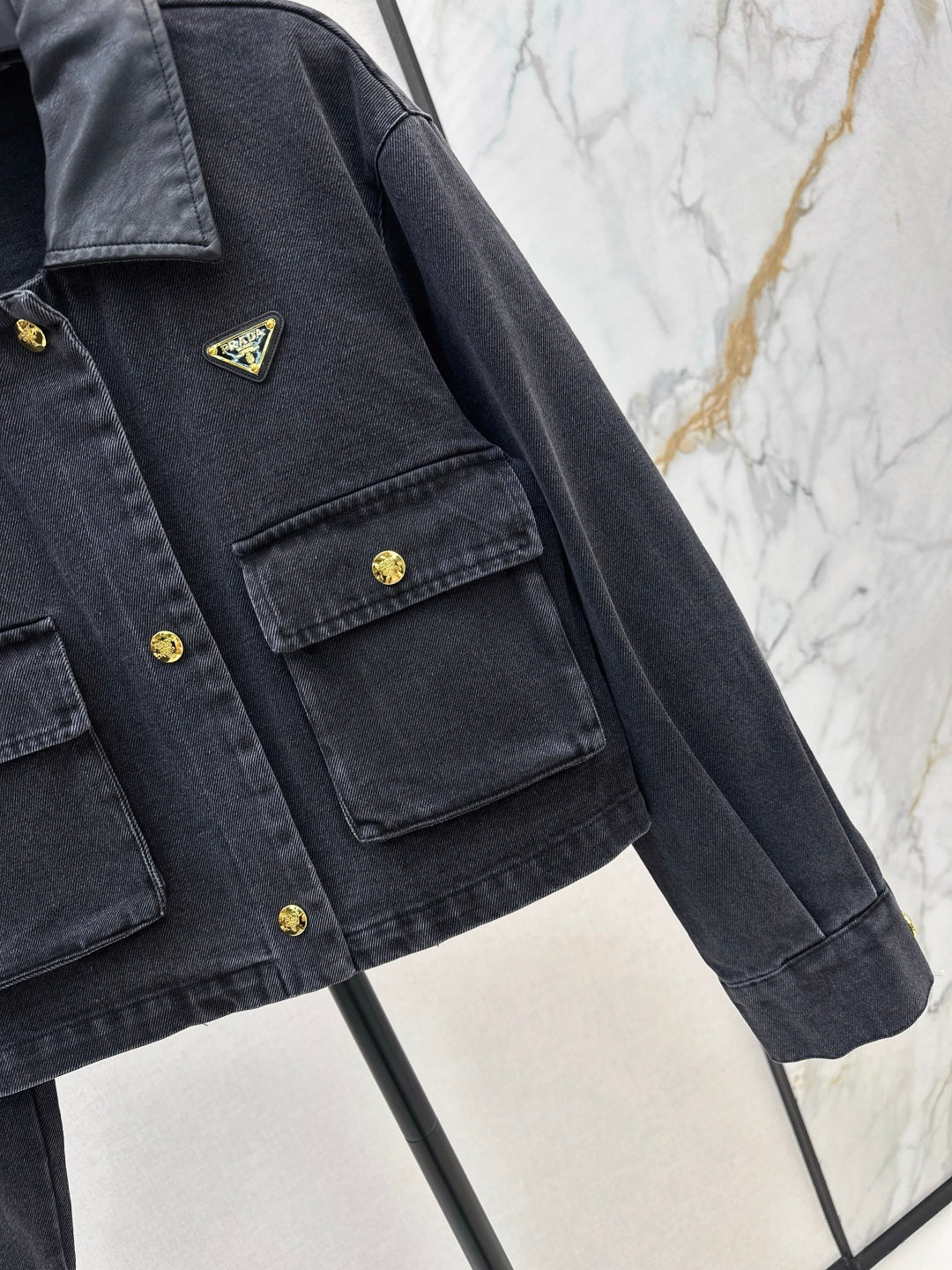 Pra New lapel denim jacket