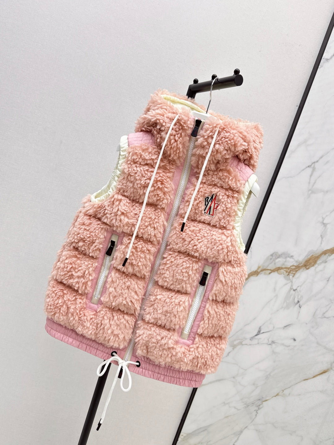 Monc New lambswool vest down jacket