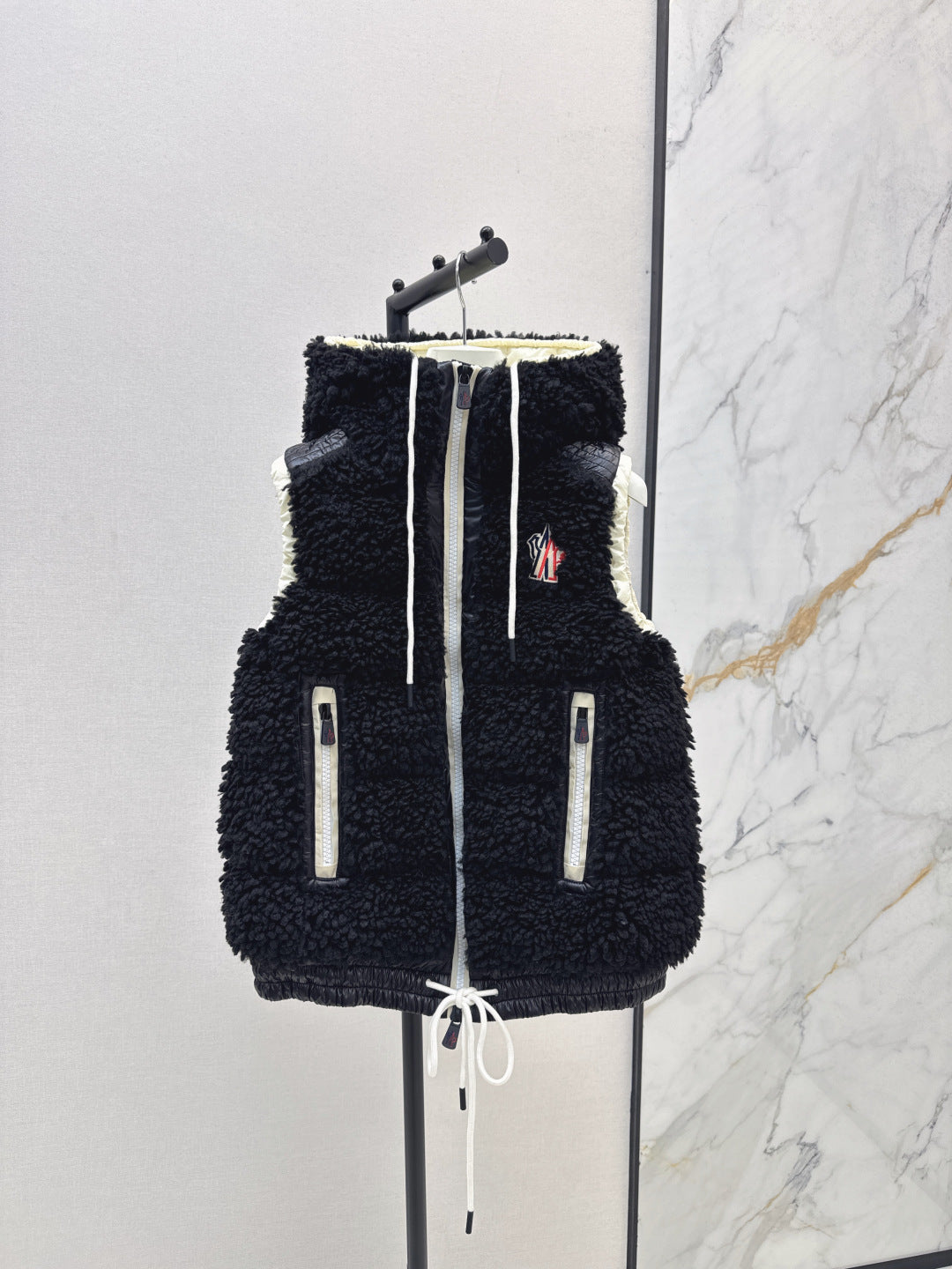 Monc New lambswool vest down jacket