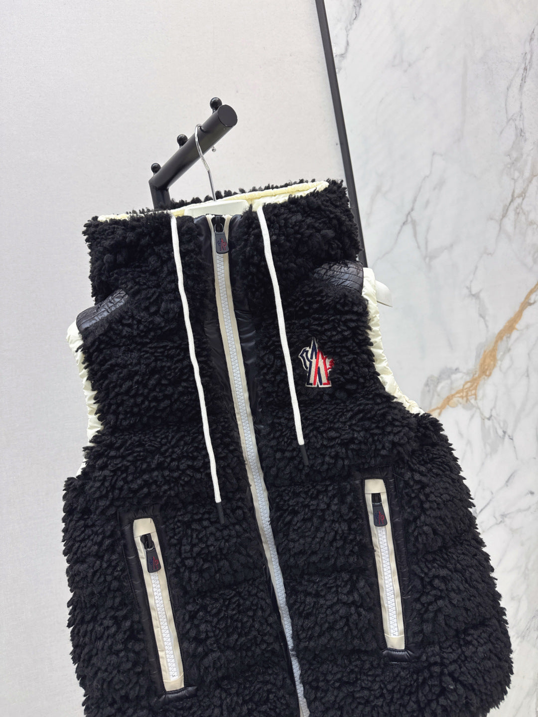 Monc New lambswool vest down jacket