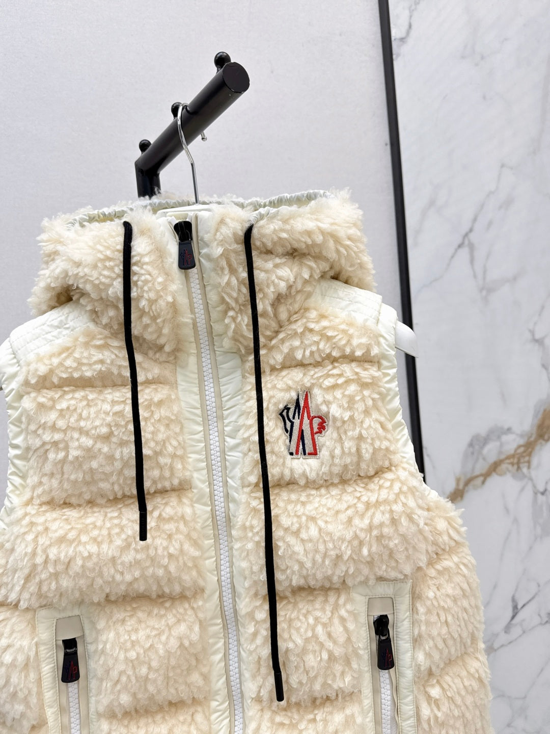 Monc New lambswool vest down jacket