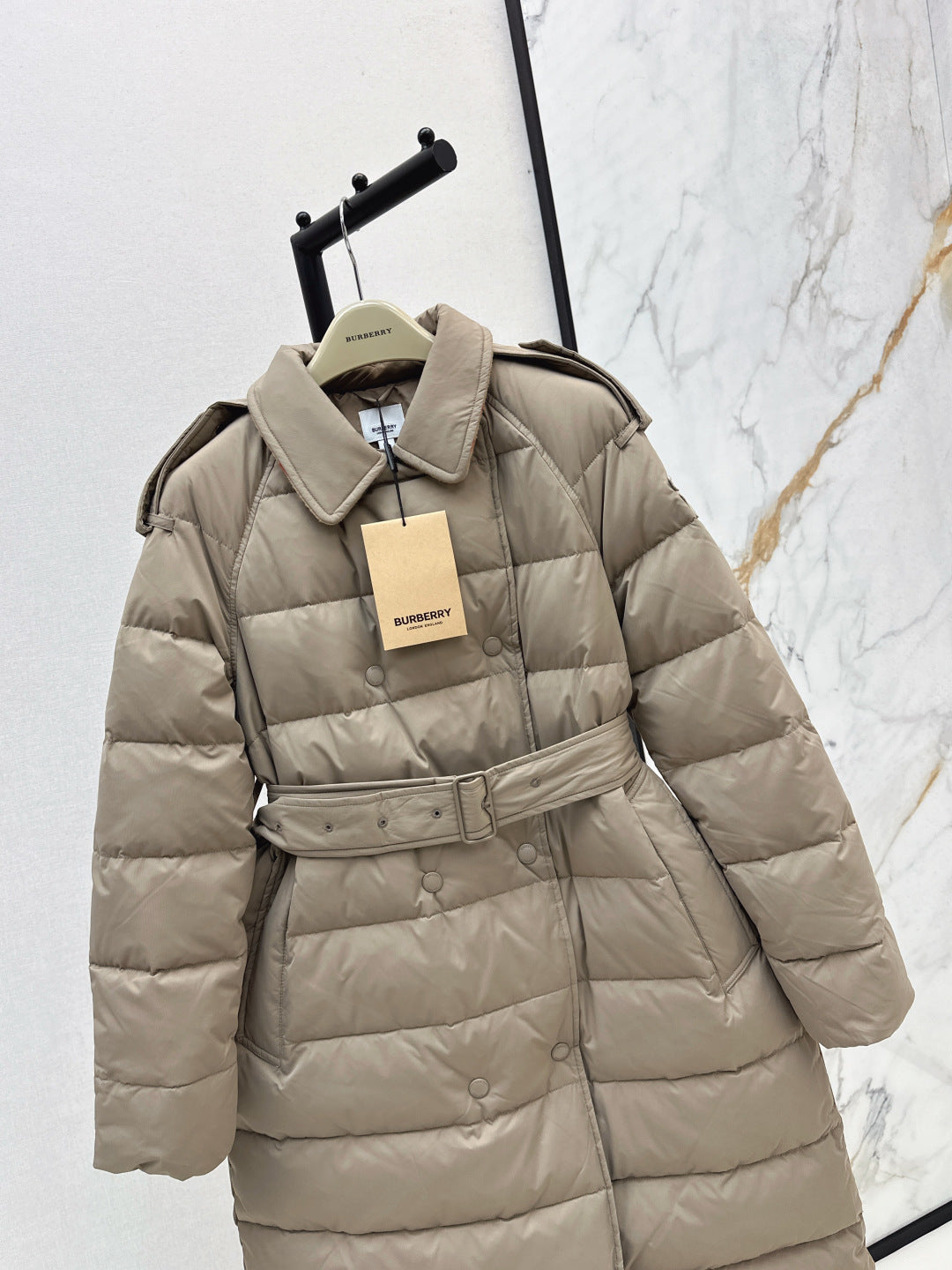 Bur New Double-breasted long down jacket