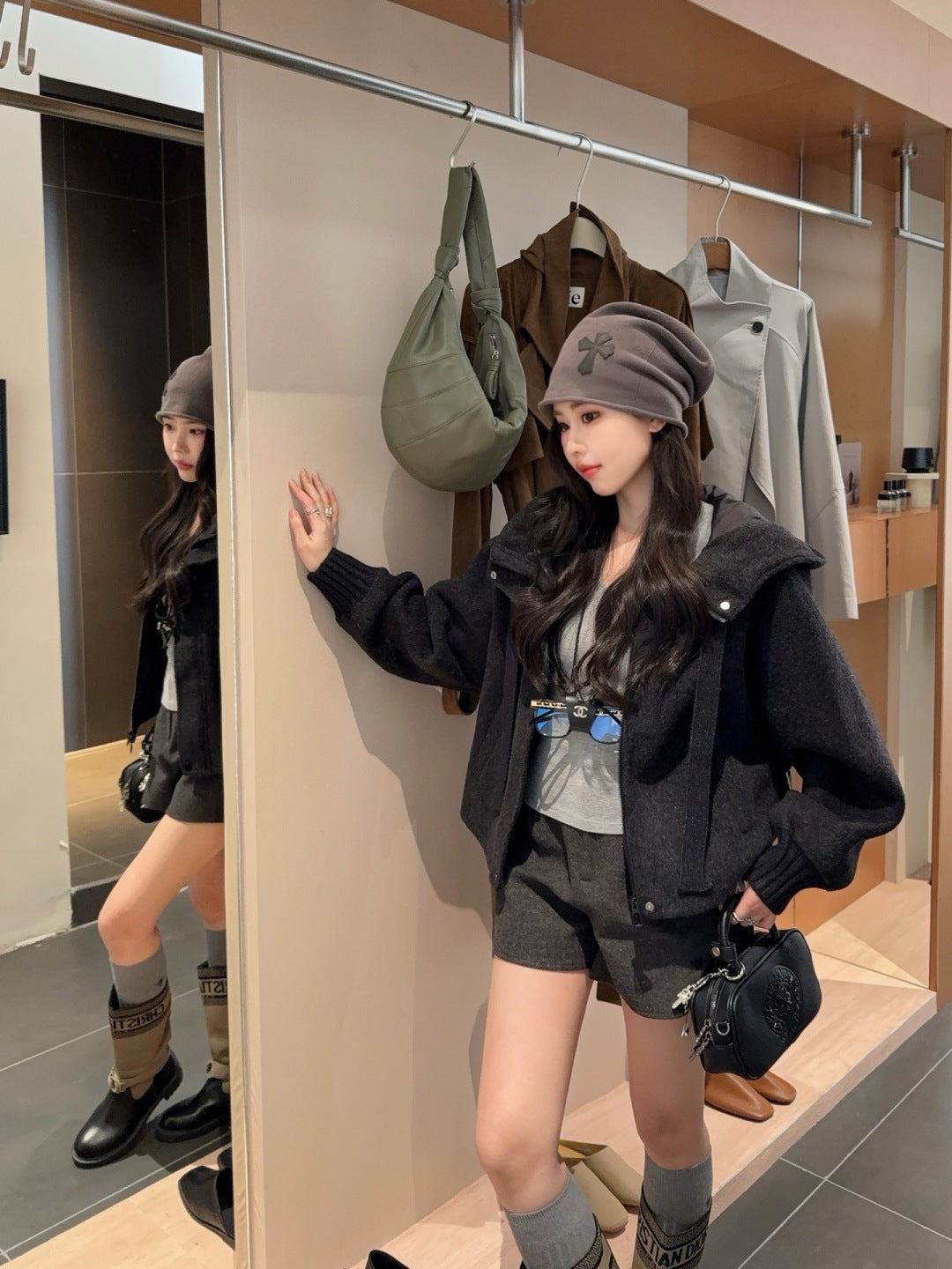 Max New hooded down jacket