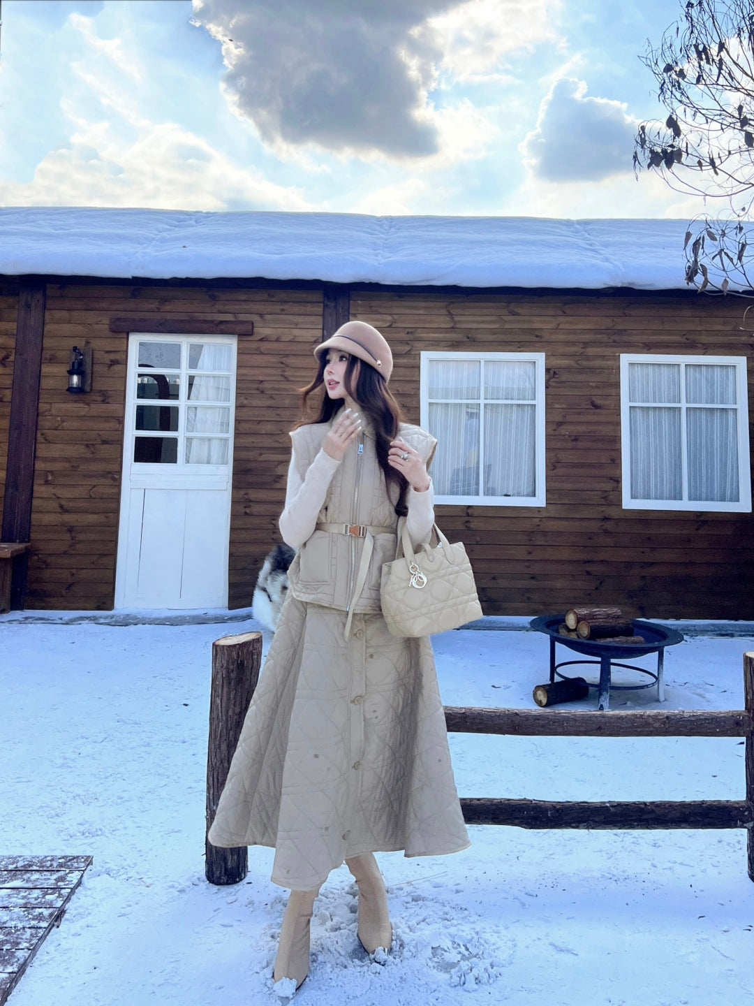 CD New Plaid vest jacket