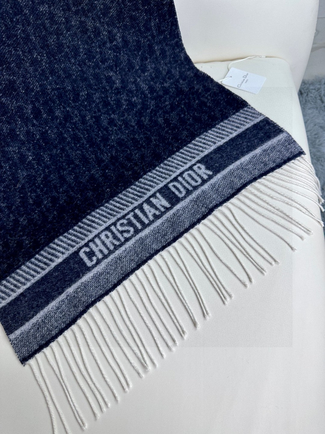 CD Classic printed double-sided cashmere scarf
