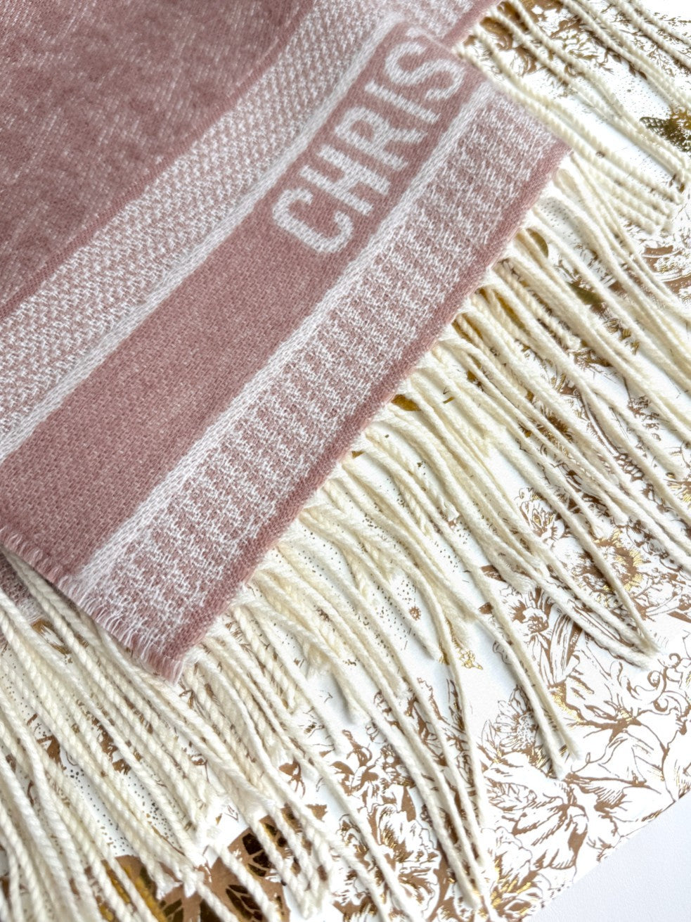 CD Classic printed double-sided cashmere scarf