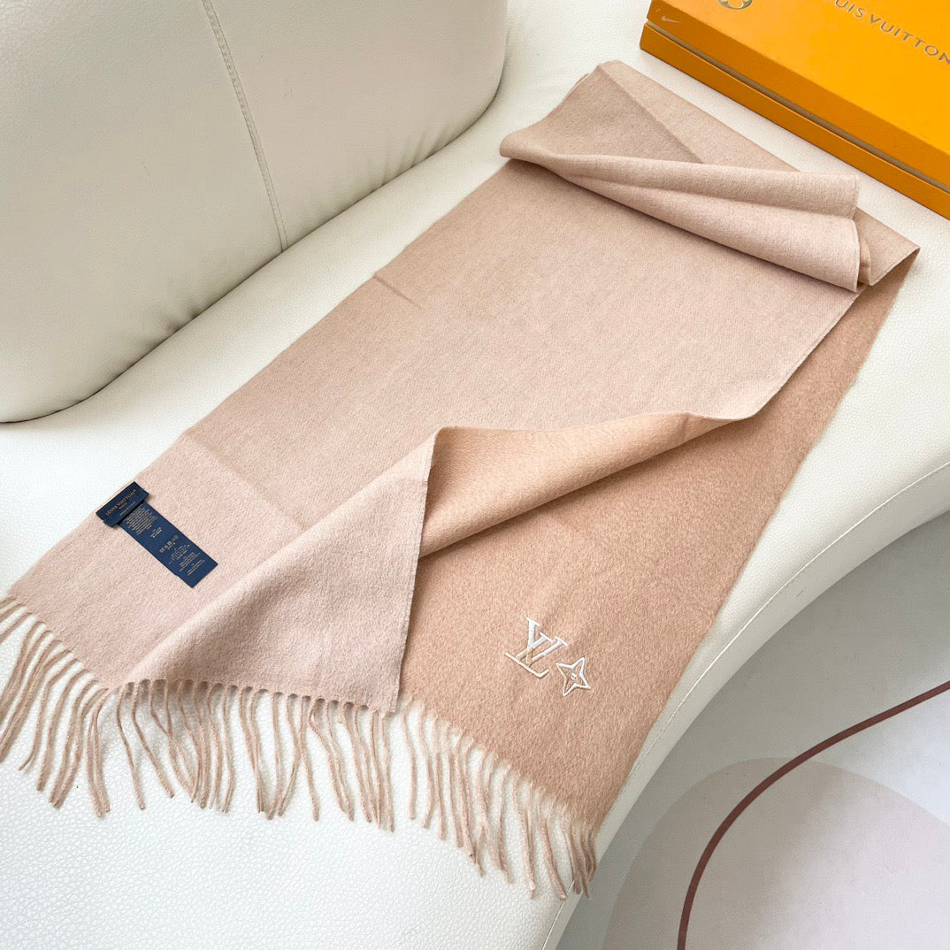 Louis classic striped plaid cashmere scarf