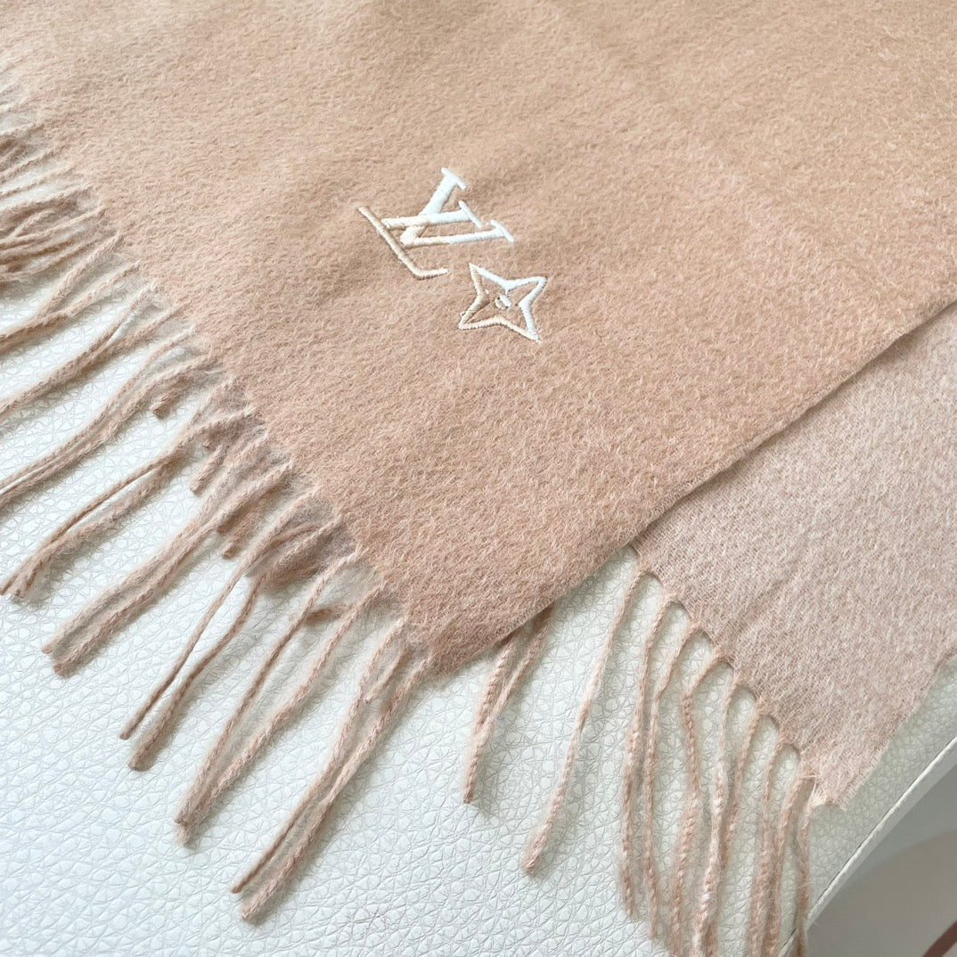 Louis classic striped plaid cashmere scarf