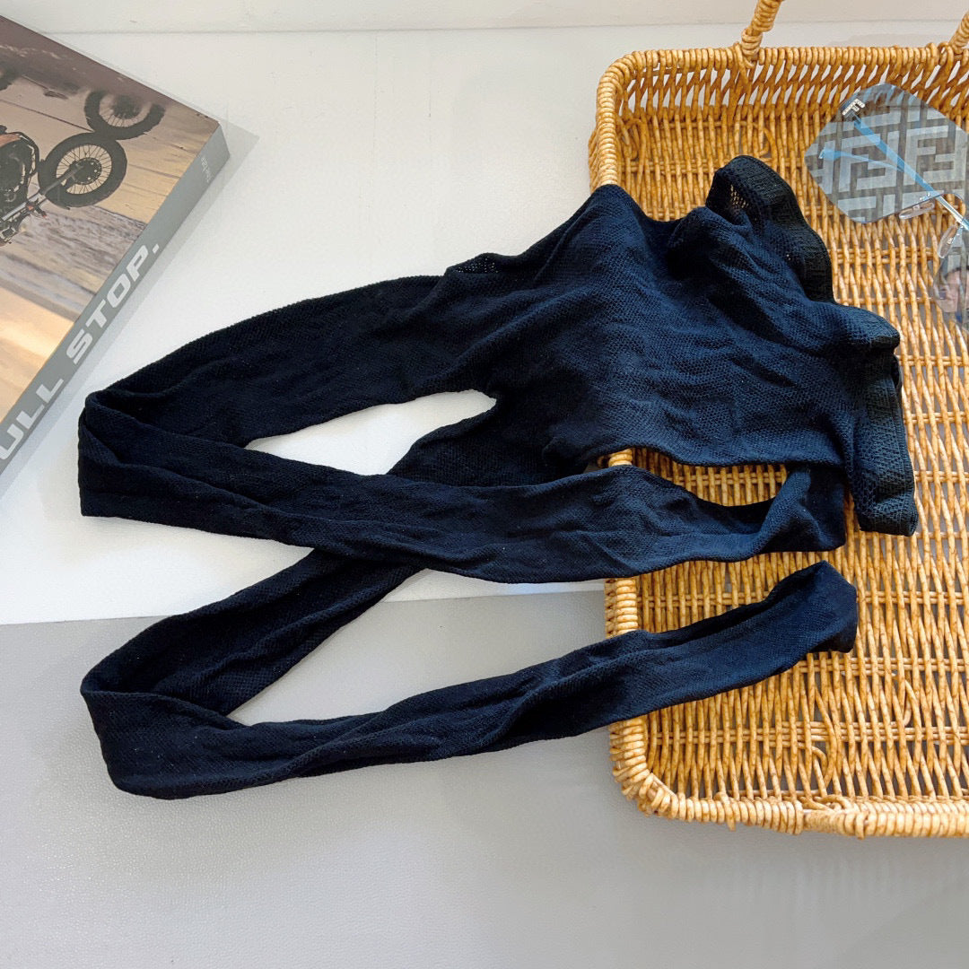 Guc popular big G letter fishnet stockings