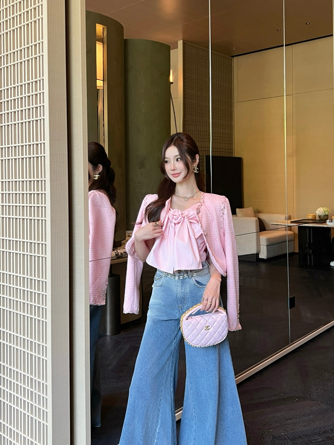 Chan New Bow suspenders