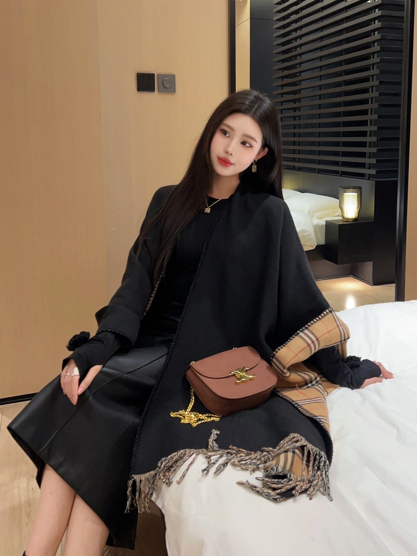 Bur New wool scarf cloak