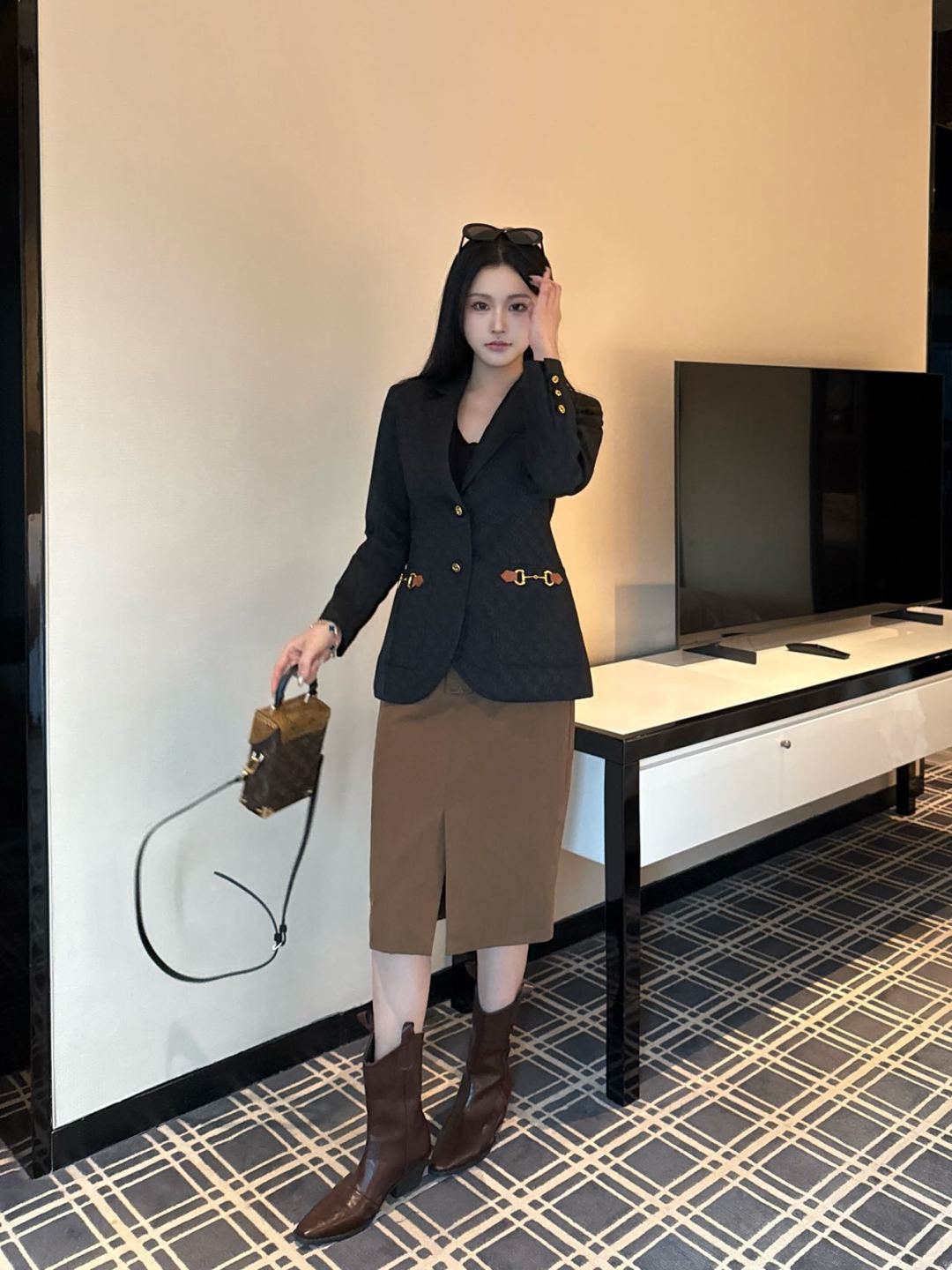 Guc New jacquard blazer