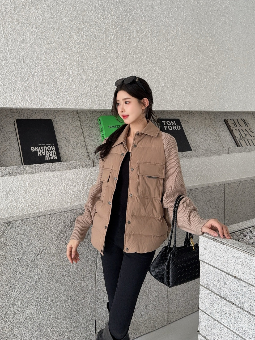 Brune New lapel down jacket