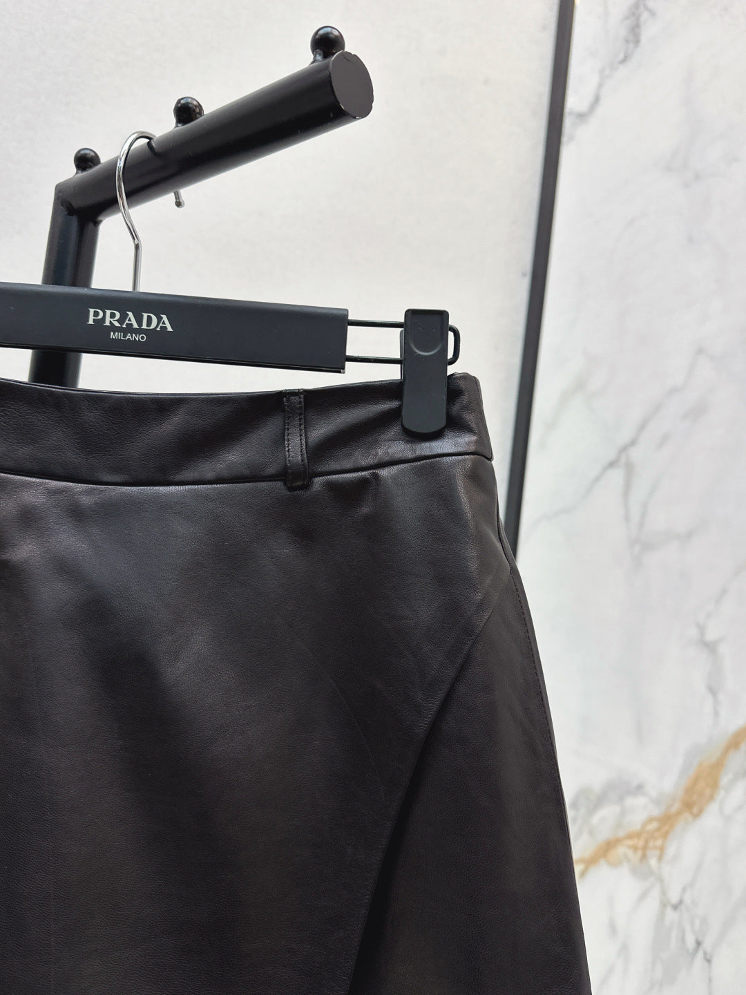 Pra NEW lambskin leather skirt