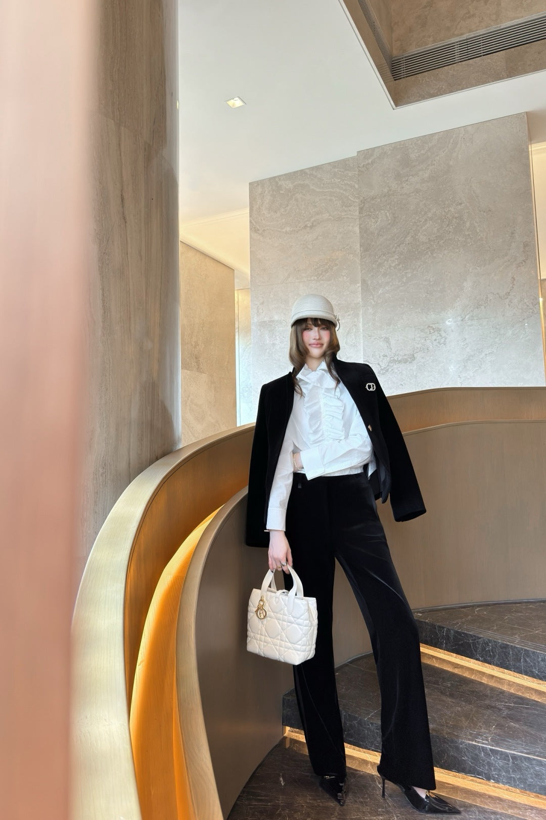 CD NEW velvet straight pants