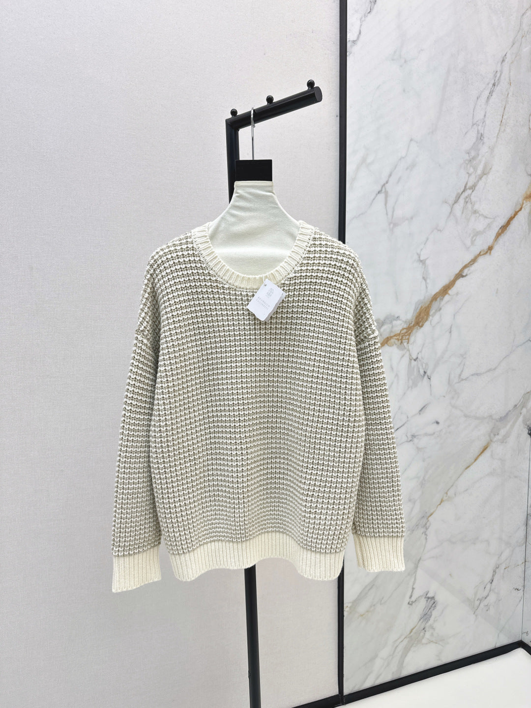 Brune NEW hollow crew neck sweater