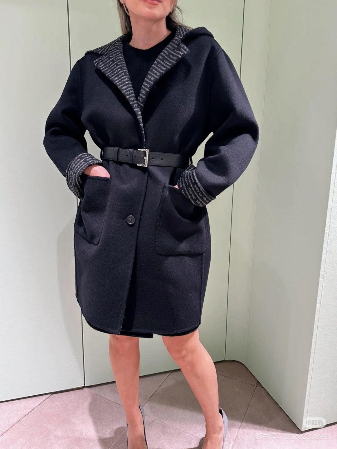 Pra NEW Hooded wool coat