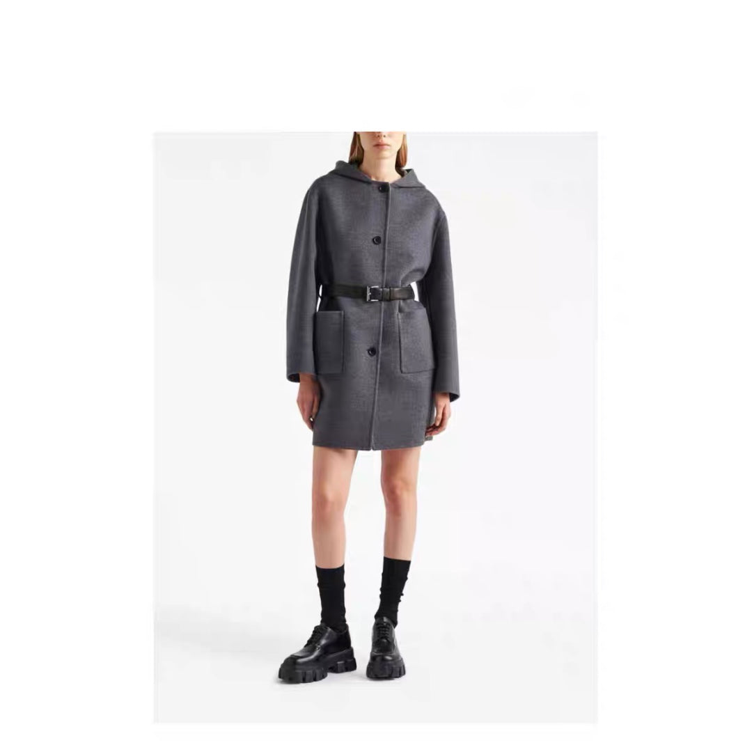 Pra NEW Hooded wool coat