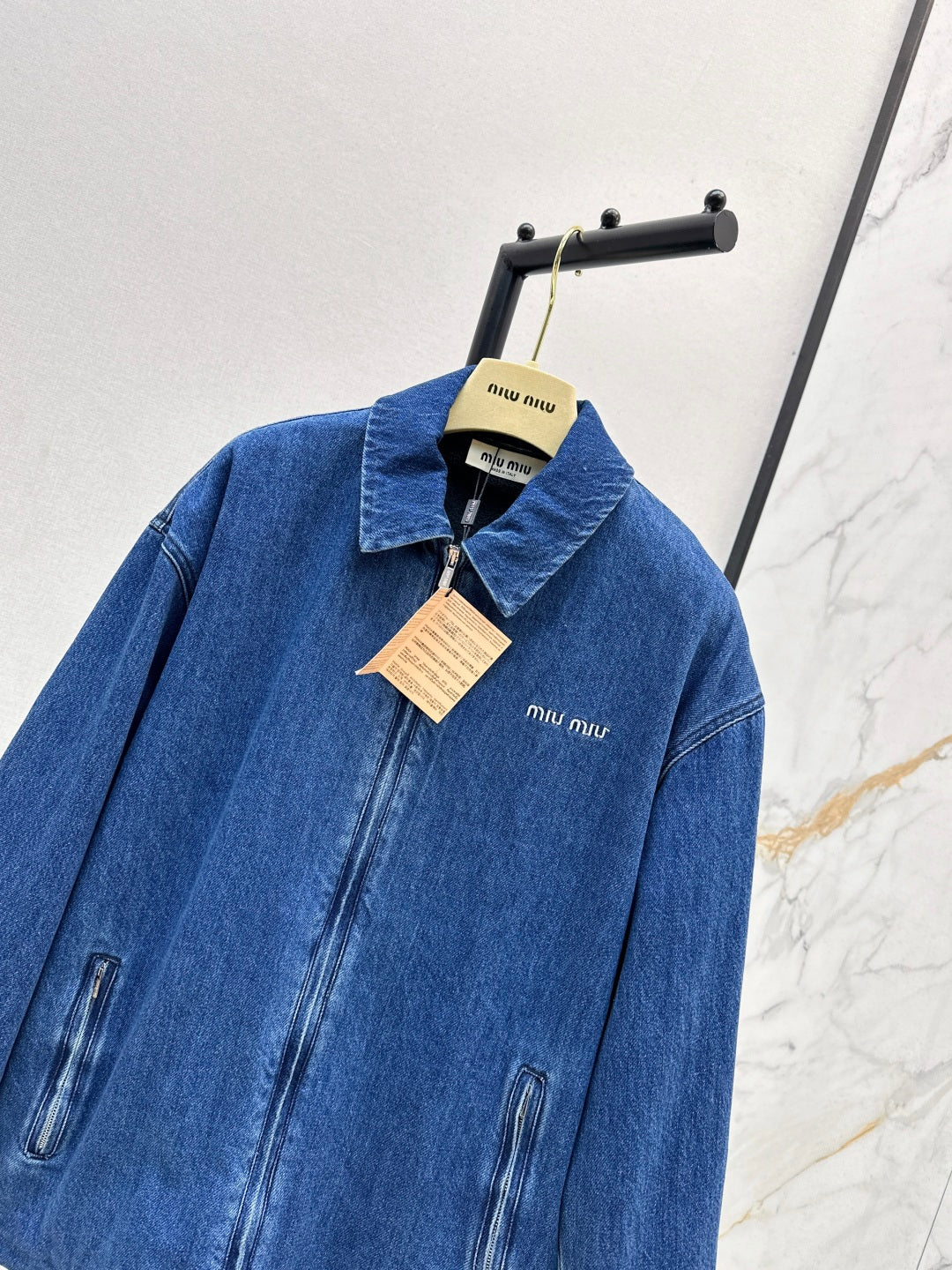 Miu NEW lapel denim jacket