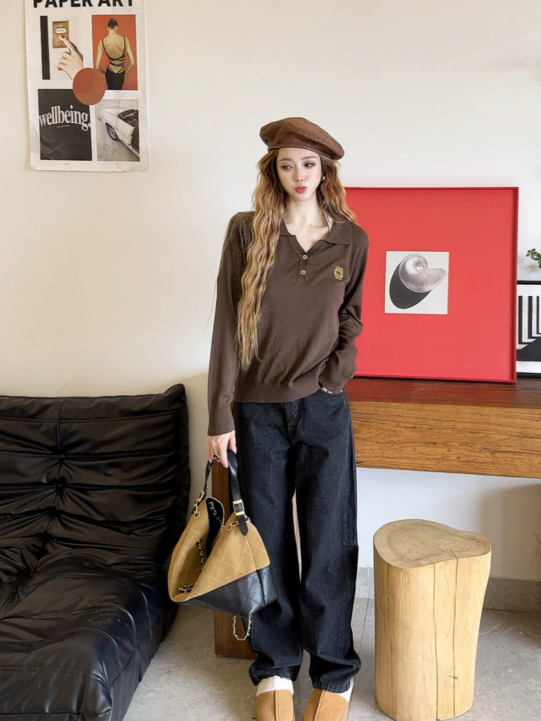 Loe NEW Embroidered wool sweater