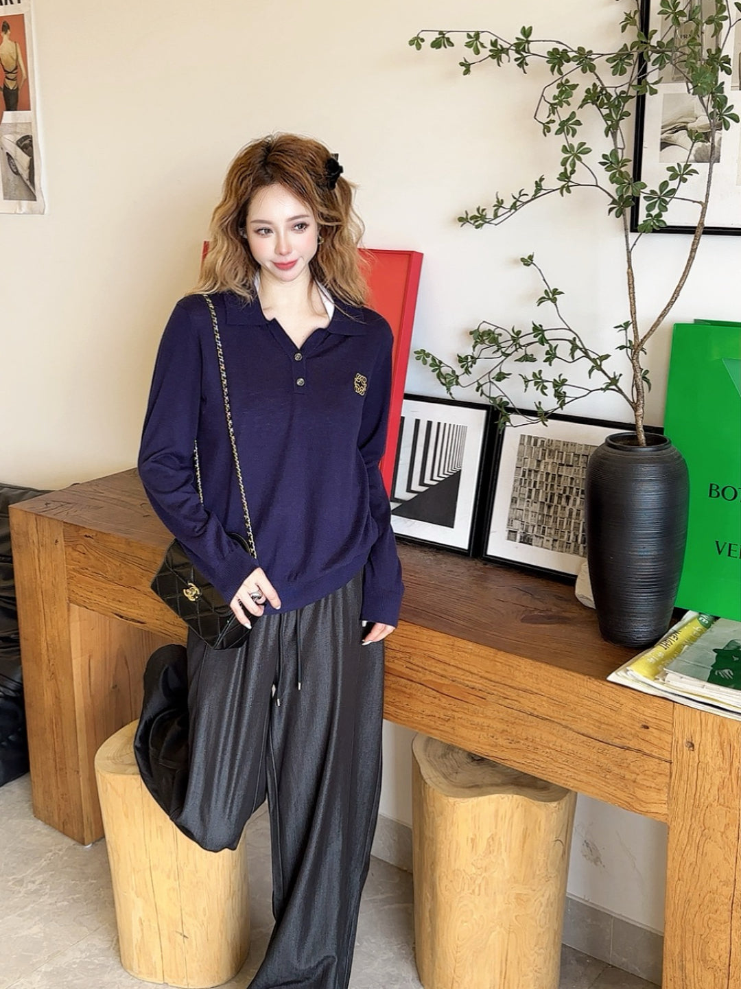 Loe NEW Embroidered wool sweater