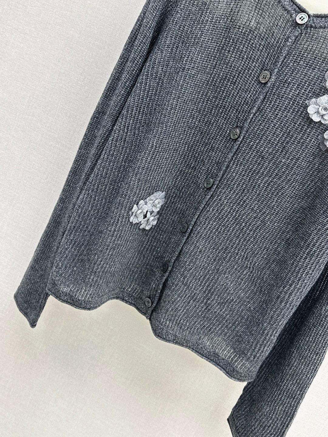 Chan NEW floral embellished cardigan