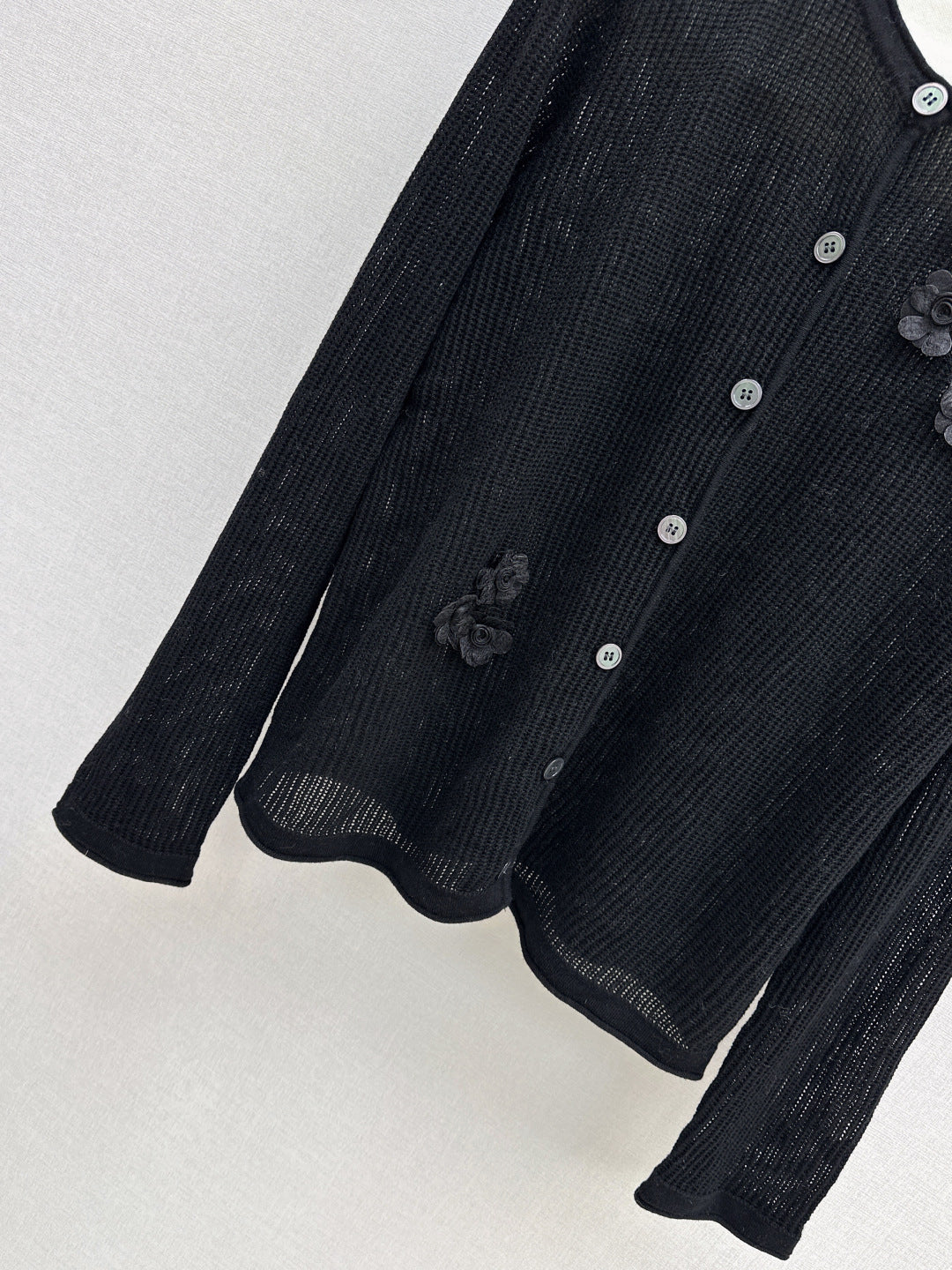 Chan NEW floral embellished cardigan