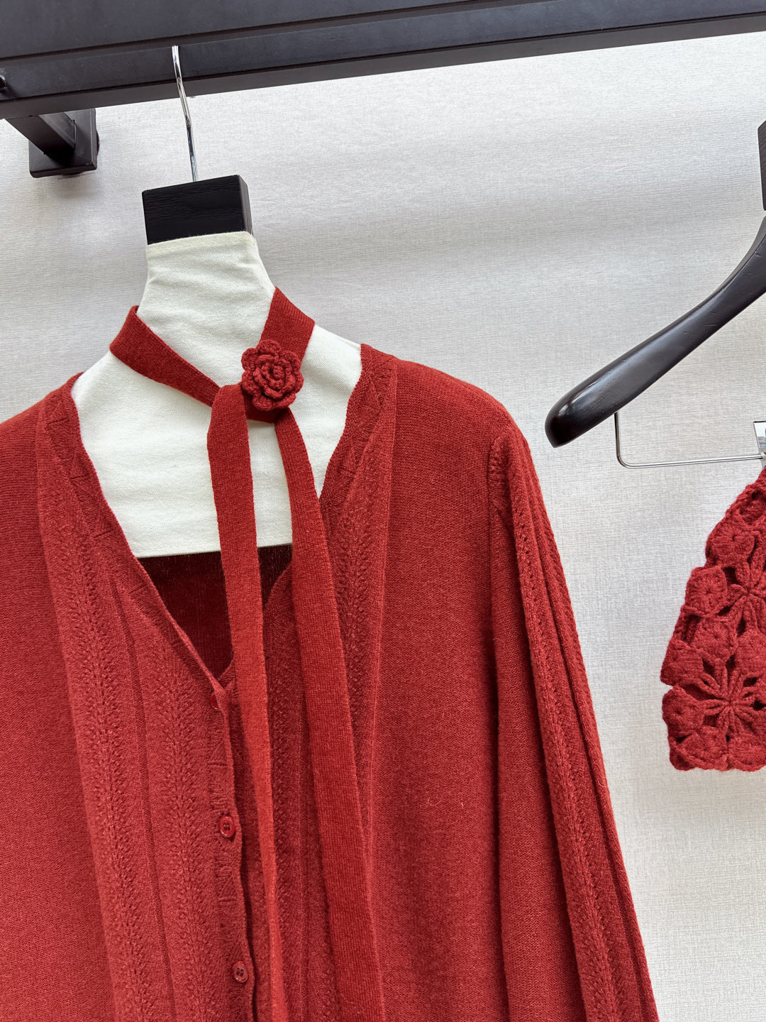 Chan NEW Cardigan + knitted hat