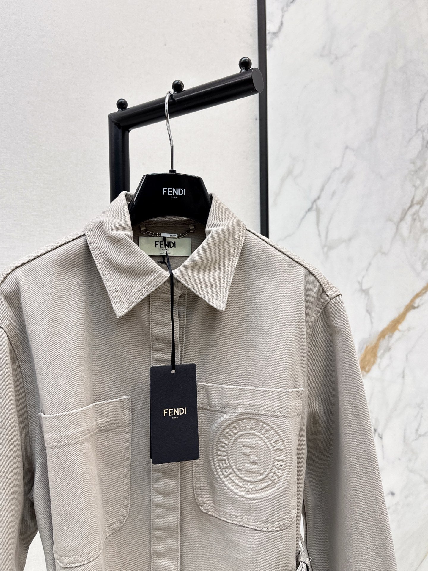 Fend NEW Long denim jacket