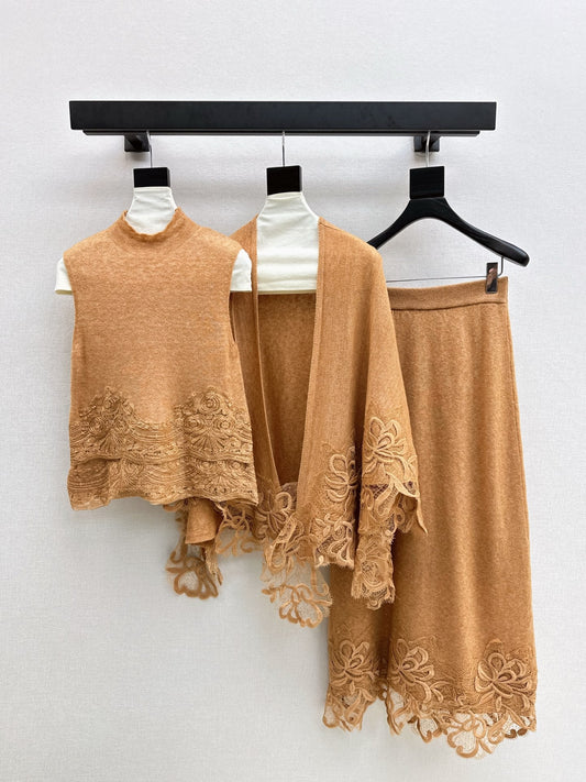 ES NEW  Lace knit suit