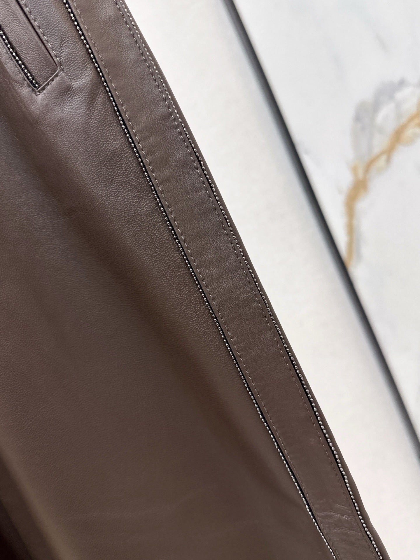 Brun NEW  leather pants