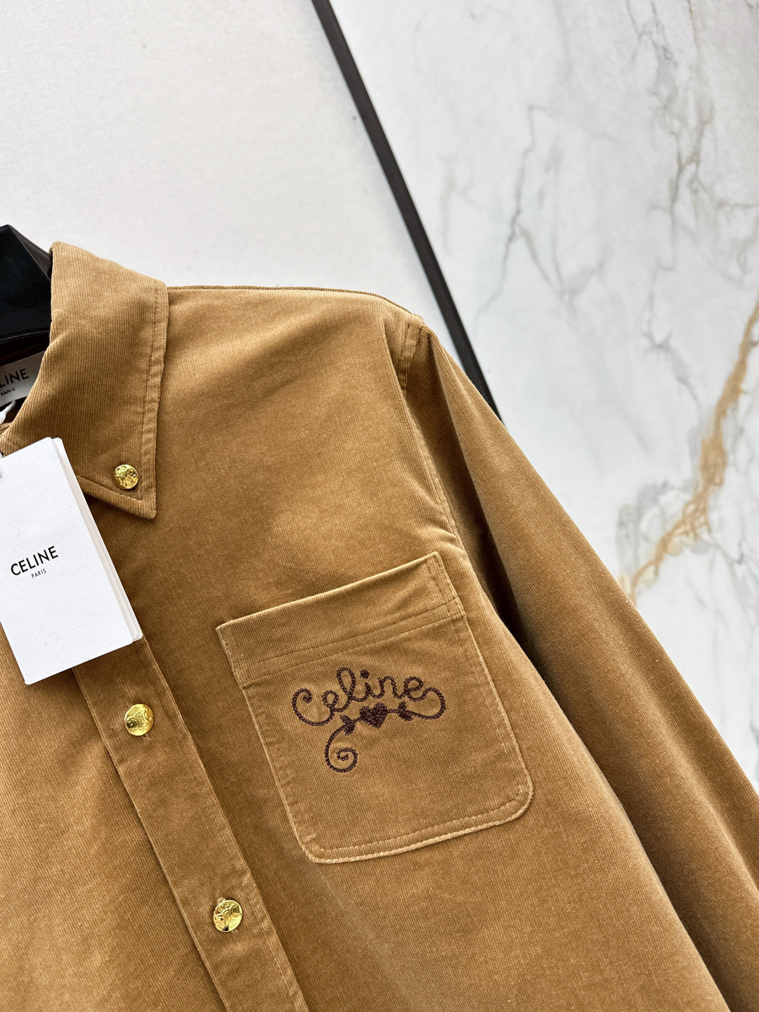 Ce1ni  NEW  corduroy shirt