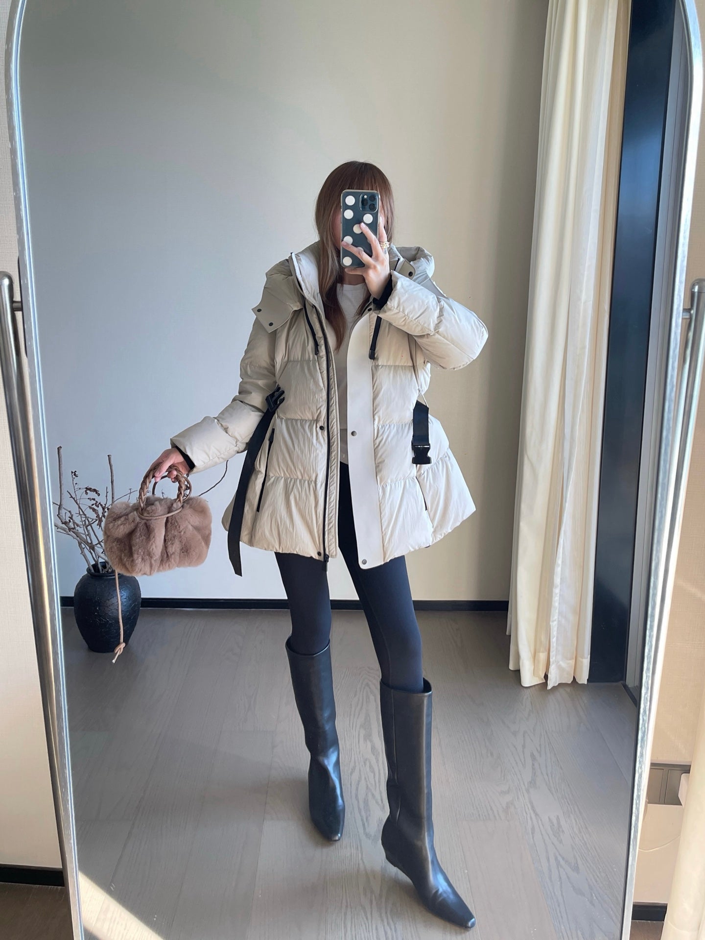 Bur NEW hooded down jacket