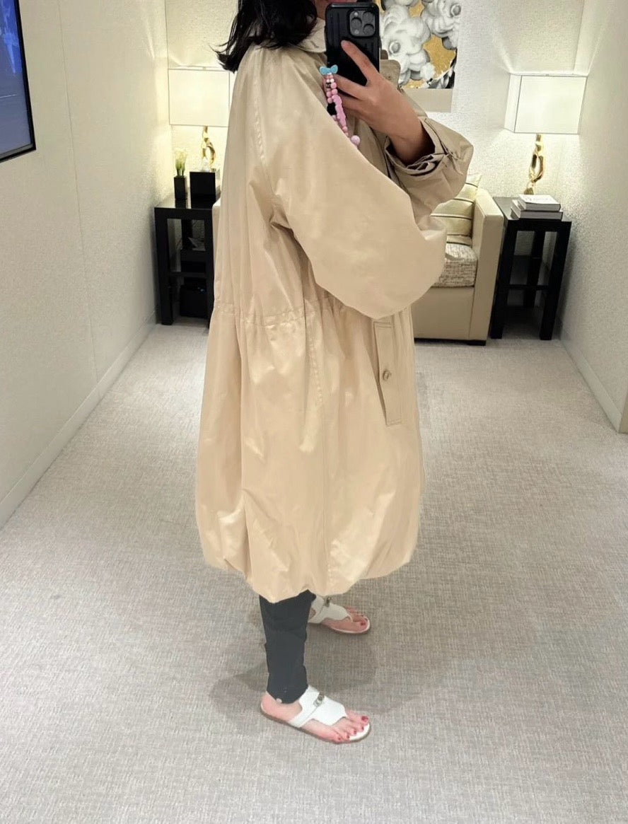 Chan NEW jacquard trench coat