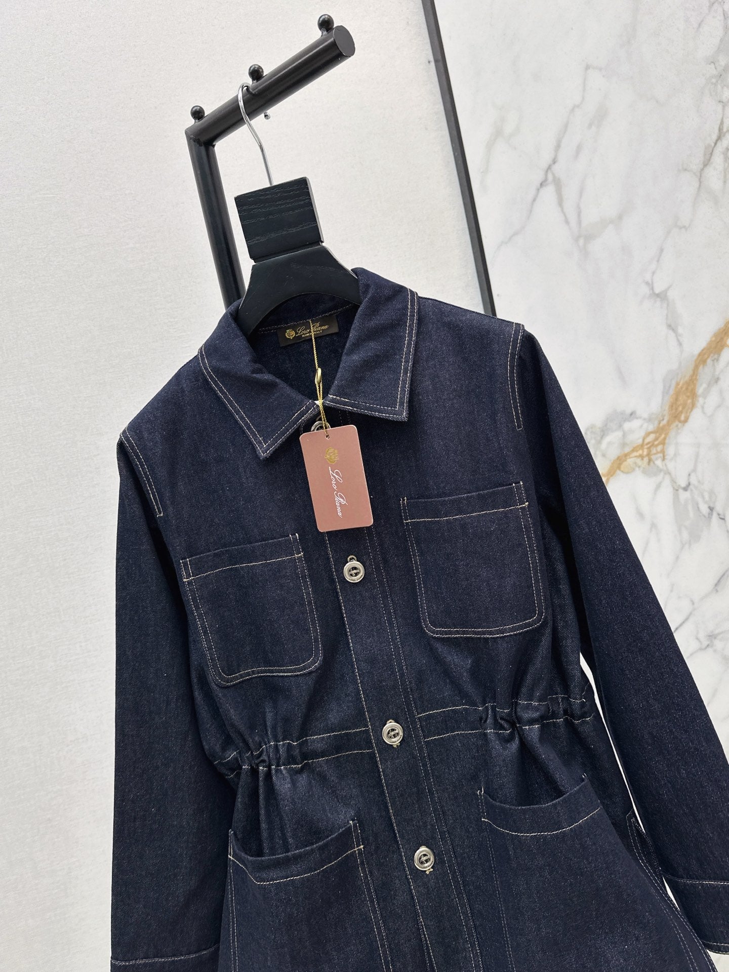 Loro NEW drawstring denim jacket