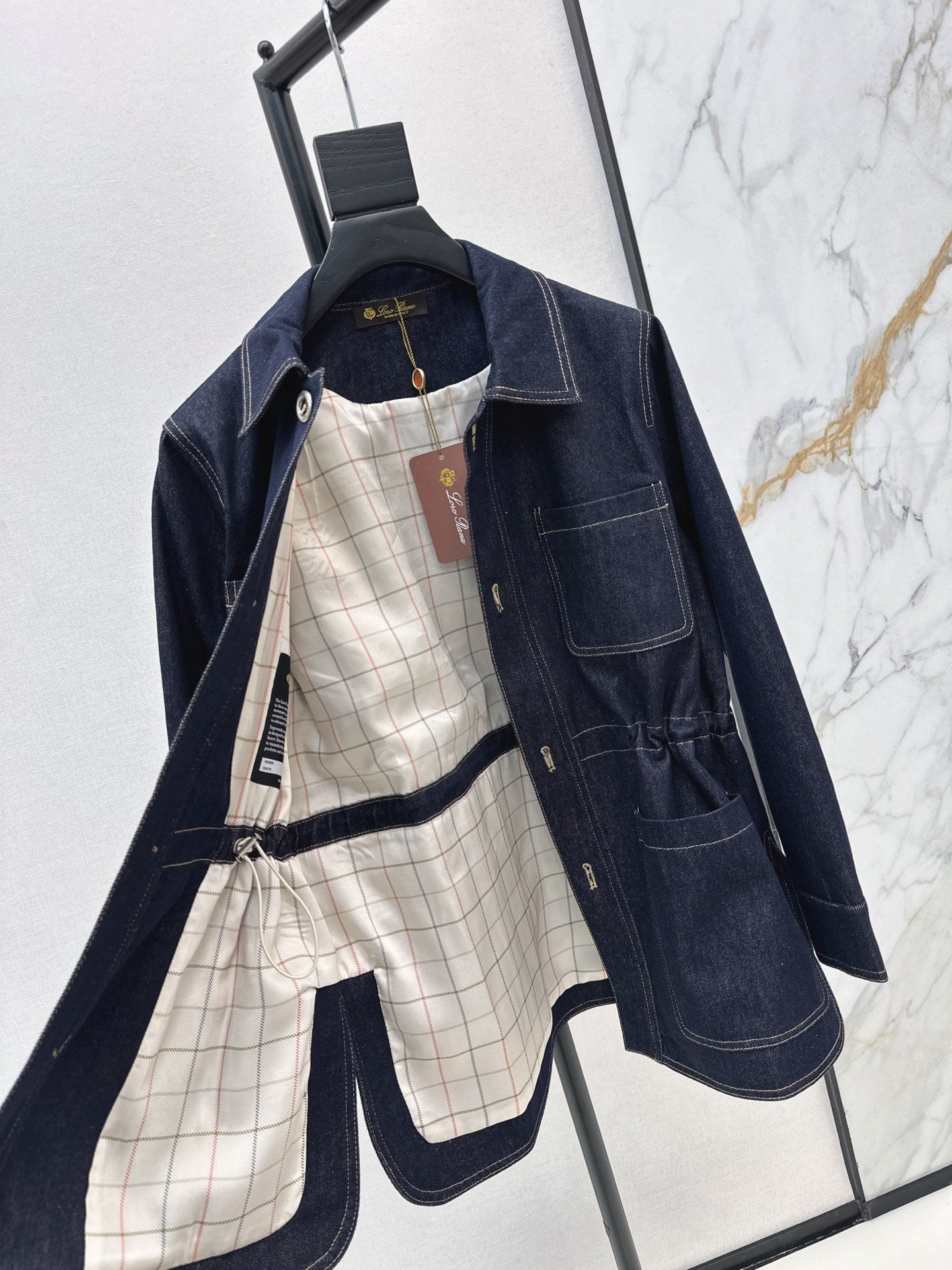 Loro NEW drawstring denim jacket