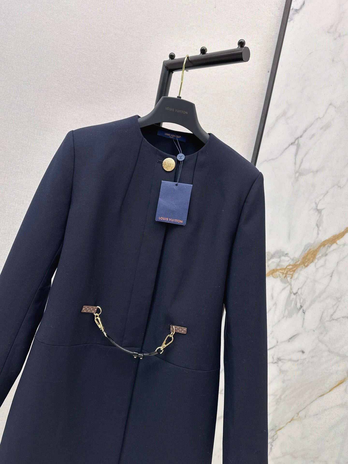 Louis NEW Leather buckle jacket