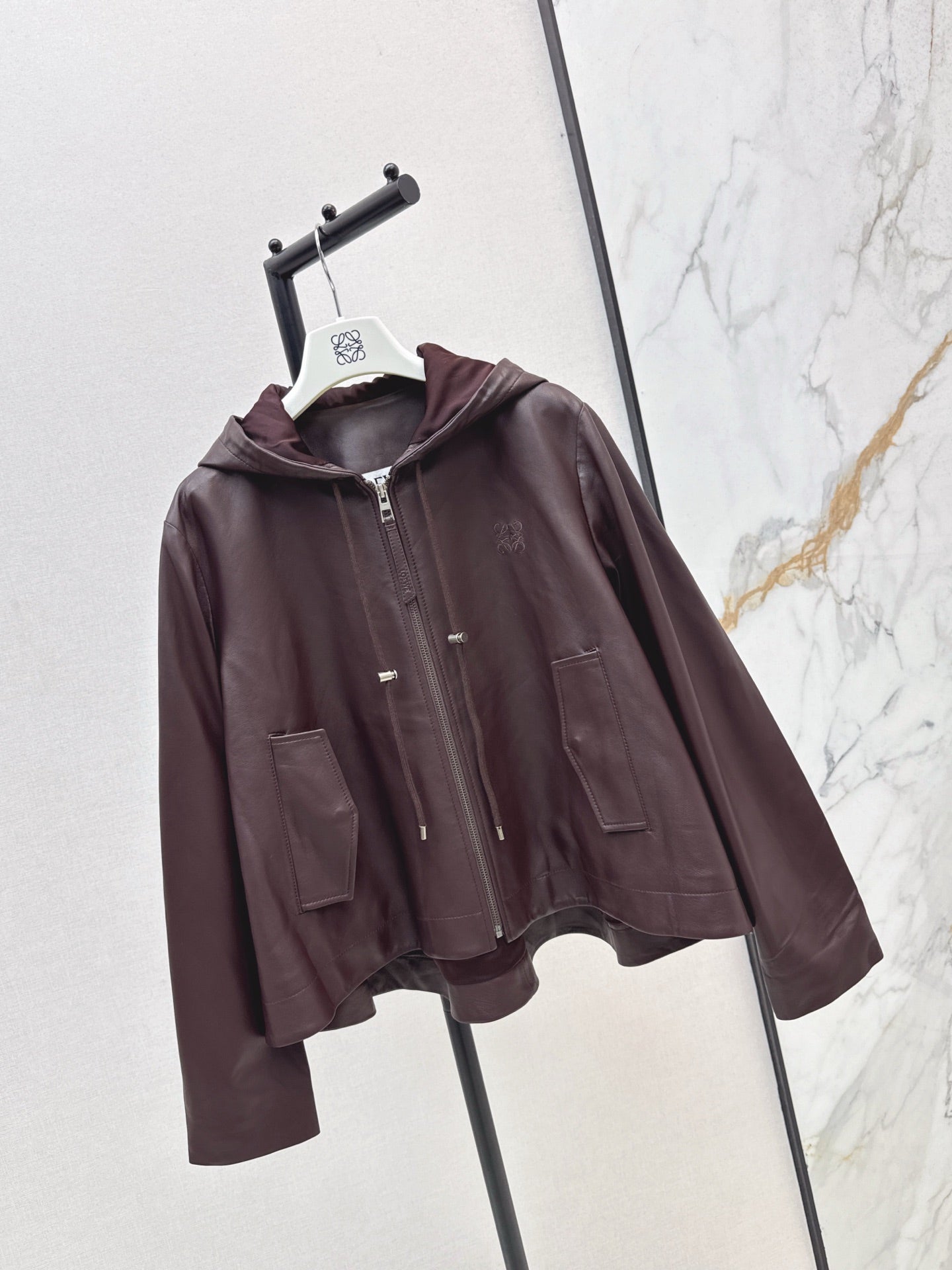 Loe NEW Sheepskin hooded jacket