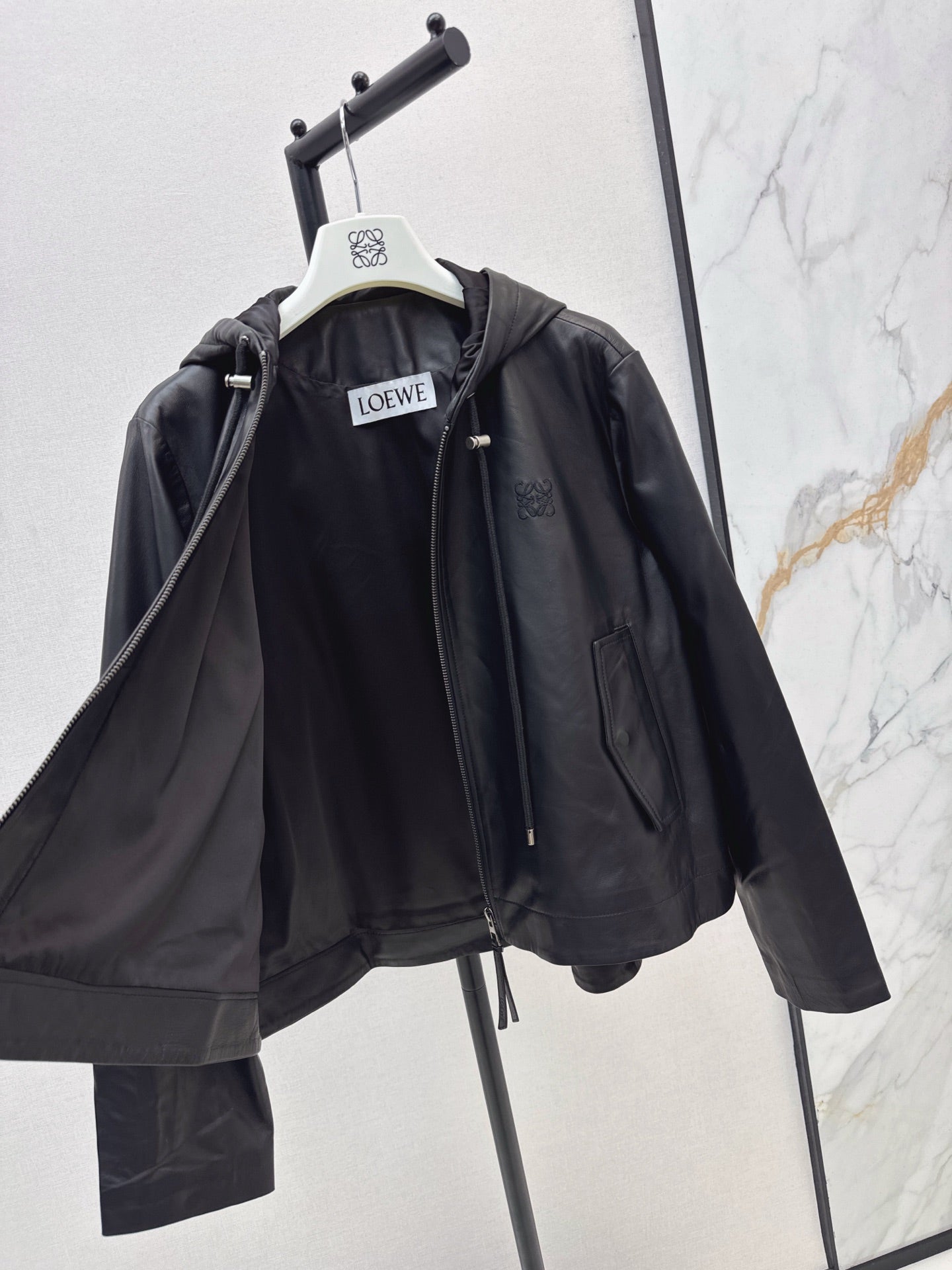 Loe NEW Sheepskin hooded jacket