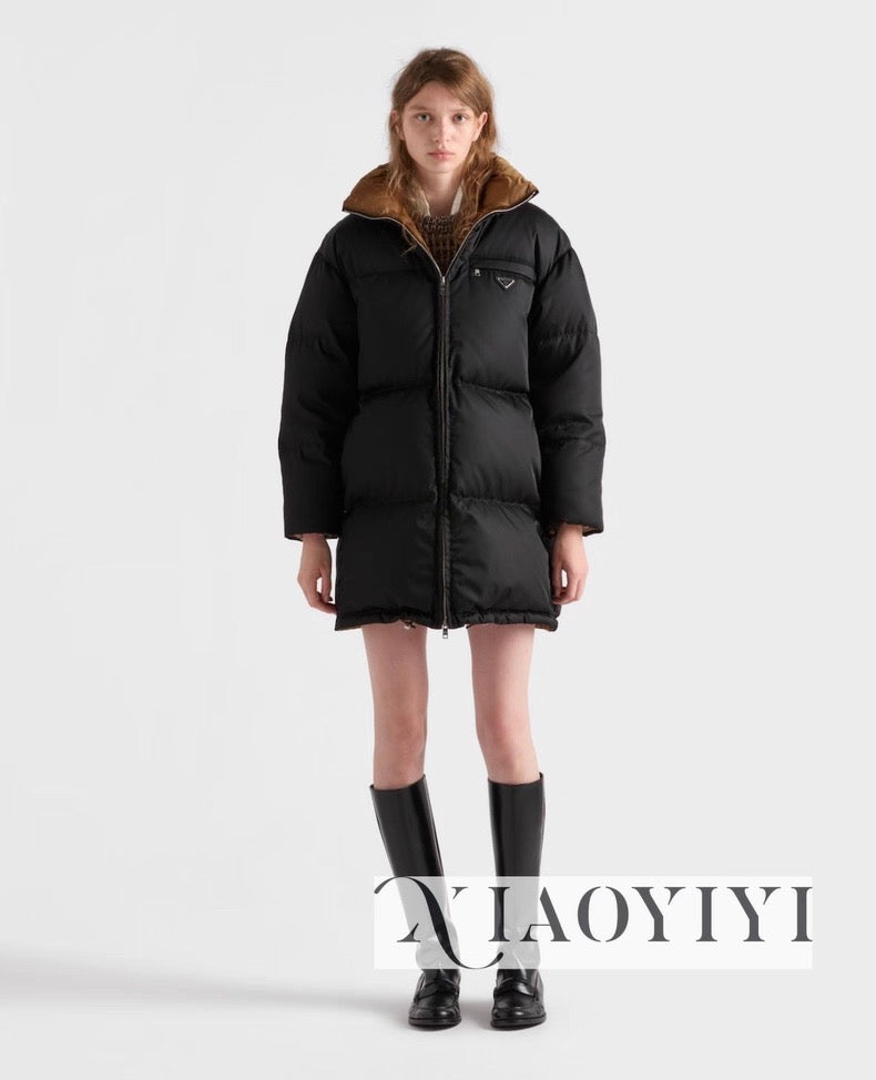 Pra NEW Down jacket with a belt